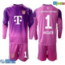 Bayern Munich Manuel Neuer #1 Golmanski Rezervni Dres za djecu 2025-26 Dugi Rukav (+ Kratke hlače)